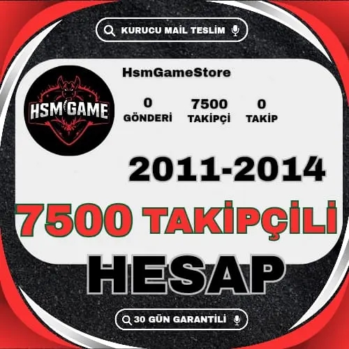  ESKİ TARİHLİ - 7500 TAKİPÇİLİ İNSTAGRAM HESAP