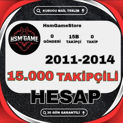  ESKİ TARİHLİ - 15.000 TAKİPÇİLİ İNSTAGRAM HESAP