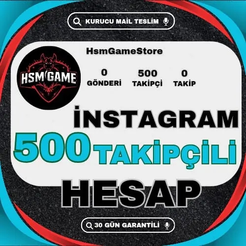  500+ TAKİPÇİLİ İNSTAGRAM HESAP +GARANTİLİ
