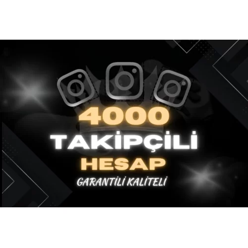  ✅ 4000 TAKİPÇİLİ İNSTAGRAM HESAP