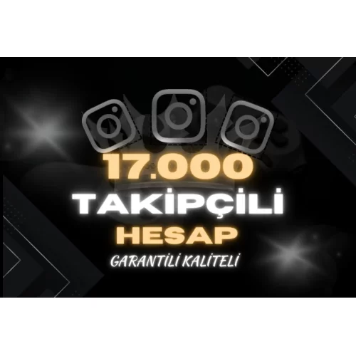  ✅ 17000 TAKİPÇİLİ İNSTAGRAM HESAP
