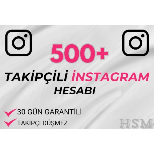  500+ TAKİPÇİLİ İNST HESAP- 30 GÜN GARANTİLİ - Kopya #179879