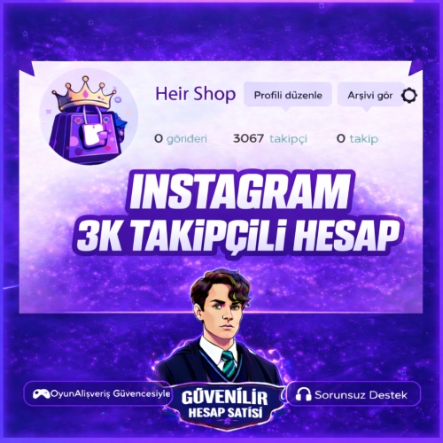 3K Takipçili Hesap!  INSTAGRAM