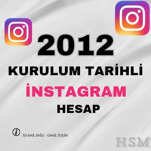  ⭐️ 2012 KURULUM Tarihli İnst Hesap⭐️