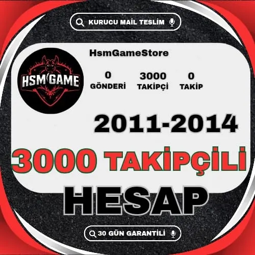  ESKİ TARİHLİ - 3000 TAKİPÇİLİ İNSTAGRAM HESAP