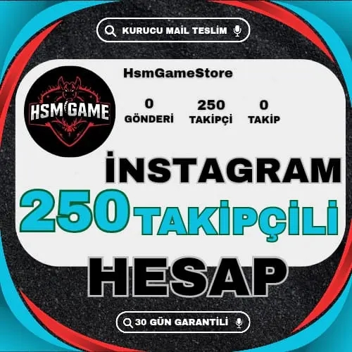 250+ TAKİPÇİLİ İNSTAGRAM HESAP +GARANTİLİ