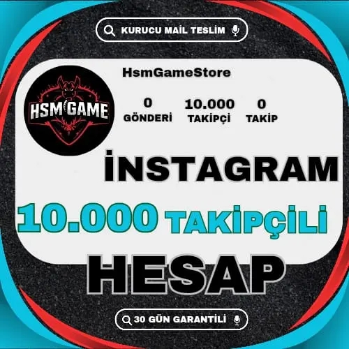  10.000+ TAKİPÇİLİ İNSTAGRAM HESAP +GARANTİLİ