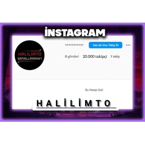  20 K INSTAGRAM HESABI YÜKSEK KALİTE