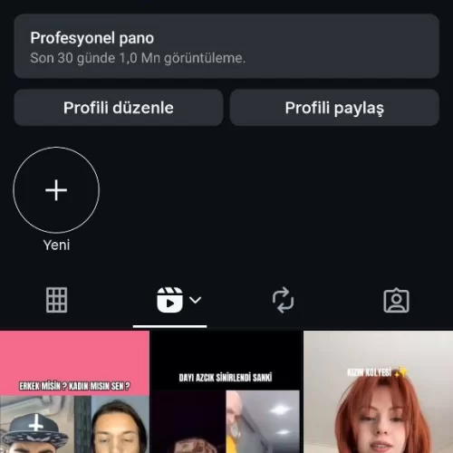  12.5K TAKİPÇİLİ ORGANİK İNSTEGRAM KESİT SAYFASI