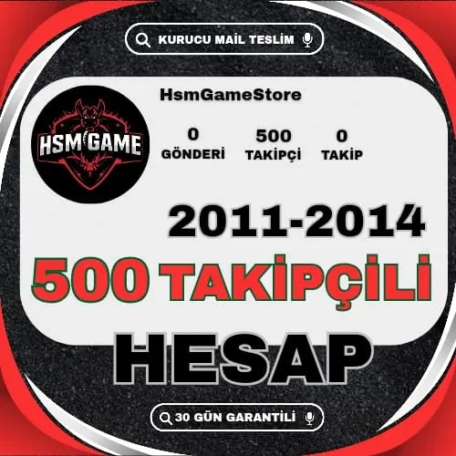  ESKİ TARİHLİ - 500 TAKİPÇİLİ İNSTAGRAM HESAP