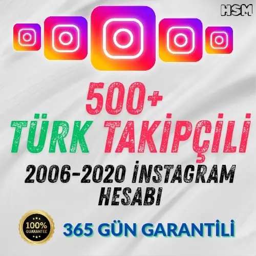  ⭐️2006-2020⭐️TÜRK KADIN+500 TAKİPÇİLİ HESAP İNST⭐️