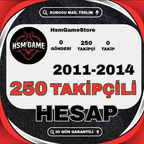  ESKİ TARİHLİ - 250 TAKİPÇİLİ İNSTAGRAM HESAP