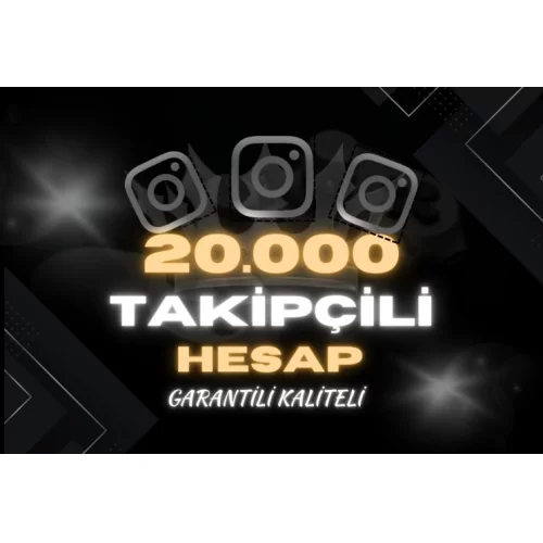  ✅ 20000 TAKİPÇİLİ İNSTAGRAM HESAP
