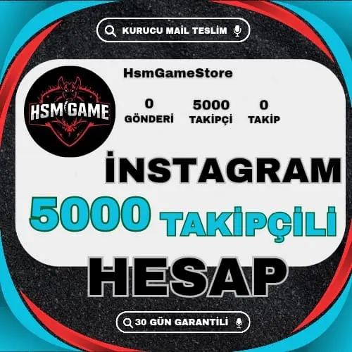  5000+ TAKİPÇİLİ İNSTAGRAM HESAP +GARANTİLİ