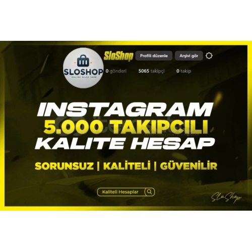 ✨5K INSTAGRAM HESAP - HIZLI TESLİMAT ✨