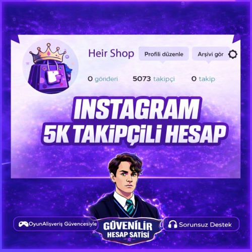  5K Takipçili Hesap Instagram