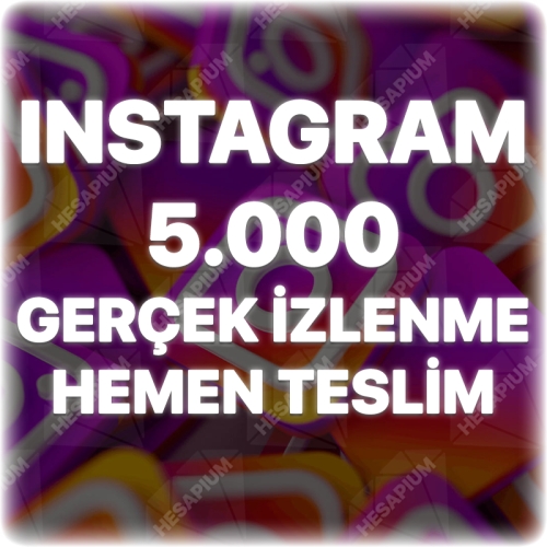  Instagram 5.000 Gerçek İzlenme - Keşfet Etkili