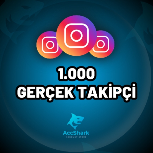  Instagram 1.000 Gerçek Takipçi - Düşüş Yok