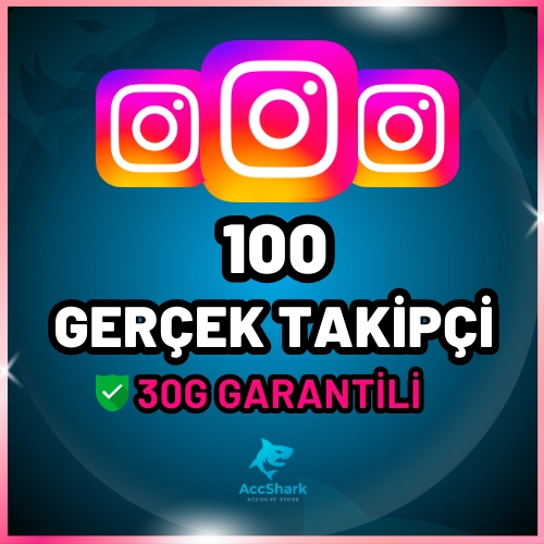 Instagram 100 Gerçek Takipçi - Düşüş Yok