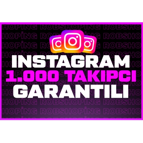  ⭐✅GARANTİLİ⭐INSTAGRAM 1000 GERÇEK TAKİPÇİ⭐