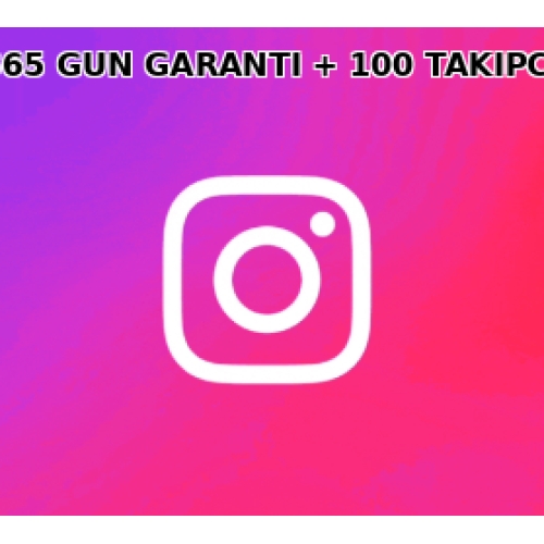  !!365 GÜN GARANTİLİ!! 100 TAKİPÇİ