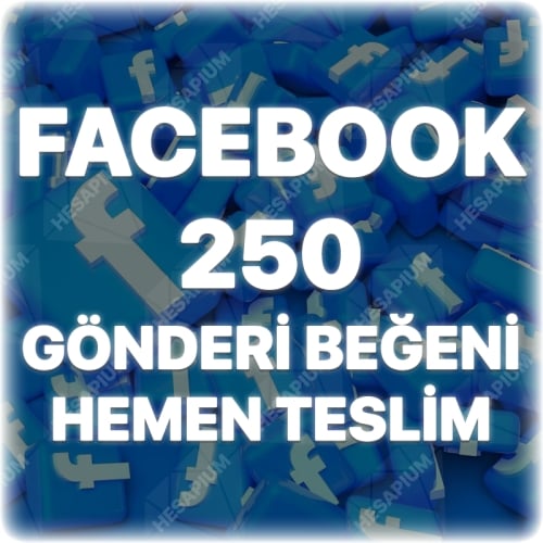  Facebook 250 Gönderi Beğeni - Algoritma Etkili