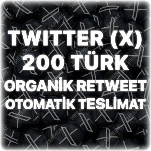  Twitter X 200 Türk Organik Retweet - Trend Etkili
