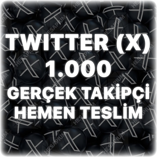  Twitter X 1.000 Gerçek Takipçi - Trend Etkili