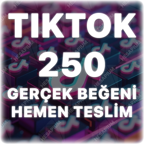  TikTok 250 Gerçek Beğeni - Keşfet Etkili