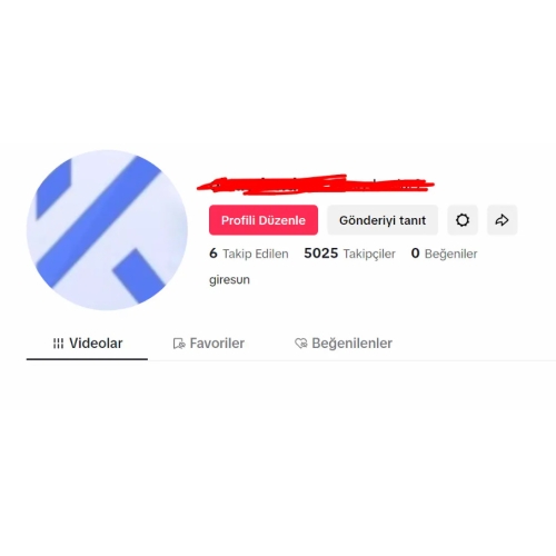  TikTok 5K Gerçek Takipçili Hesaplar KALİTELİ
