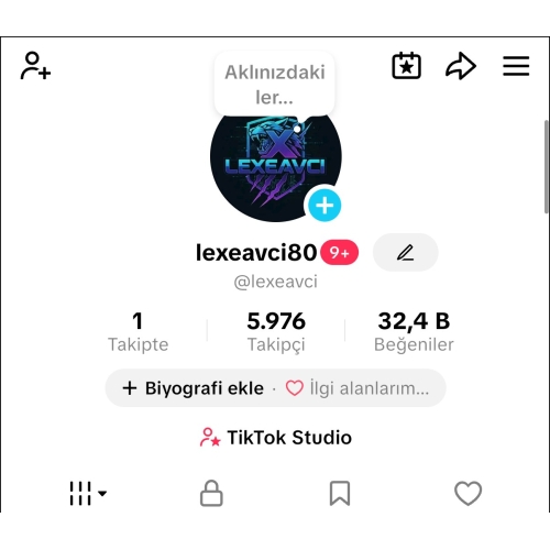 6K TİK TOK HESAP TERTEMİZ HESAP