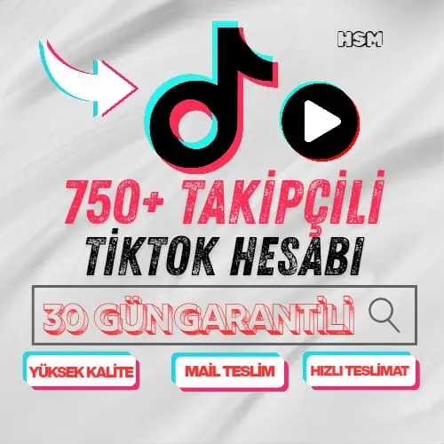  ⭐️+750 TAKİPÇİLİ HESAP TİKTOK -MAİLLİ ⭐️