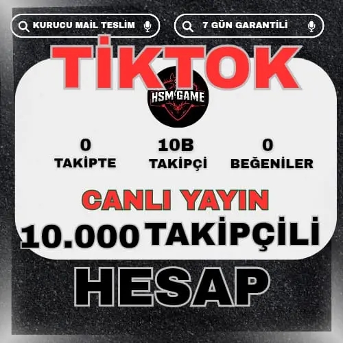  10.000+ TAKİPÇİLİ - 7 GÜN GARANTİLİ