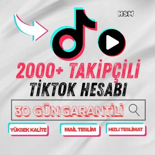  ⭐️+2000 TAKİPÇİLİ HESAP TİKTOK -MAİLLİ ⭐️