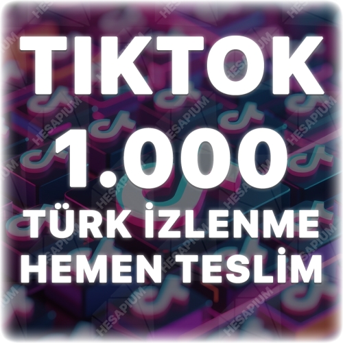  TikTok 1.000 Türk İzlenme - Keşfet Etkili