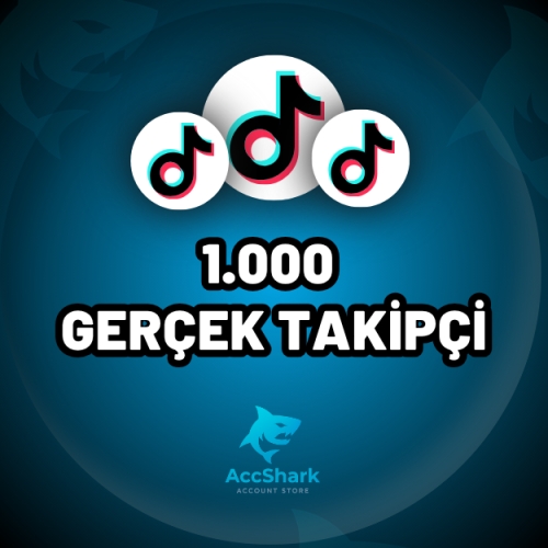  TikTok 1.000 Gerçek Takipçi - Düşüş Yok