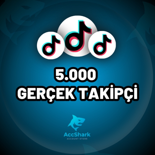  TikTok 5.000 Gerçek Takipçi - Düşüş Yok