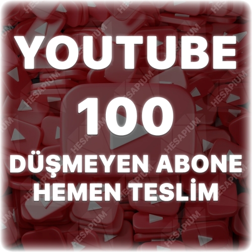  Youtube 100 Abone - Düşüş Yok
