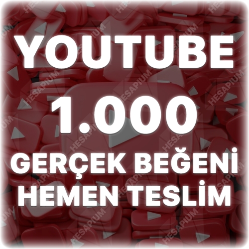  Youtube 1.000 Organik Beğeni - Önerilen Video Etkili