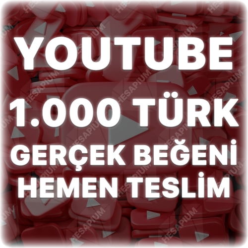  Youtube 1.000 Organik Türk Beğeni-Önerilen Video Etkili