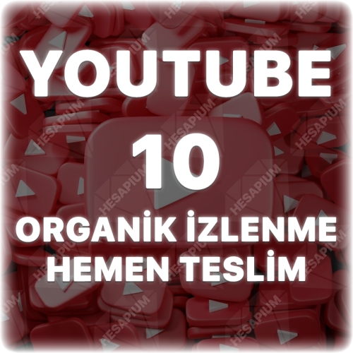  Youtube 10 İzlenme - Düşüş Yok