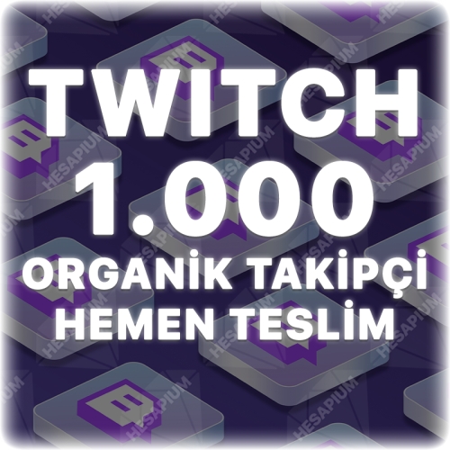  Twitch 1.000 Organik Takipçi - Önerilen Kanal Etkili