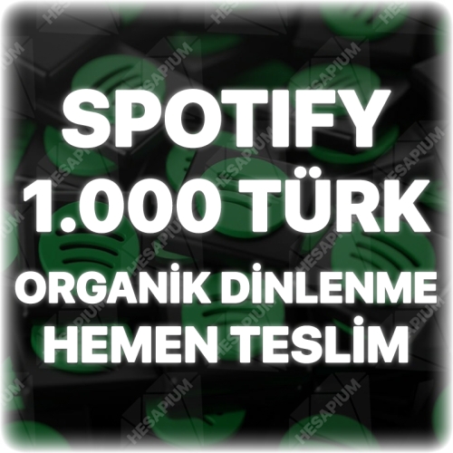  Spotify 1.000 Türk Organik Dinlenme - Algoritma Etkili