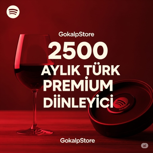  2500 AYLIK TÜRK PREMİUM DİNLEYİCİ SPOTİFY