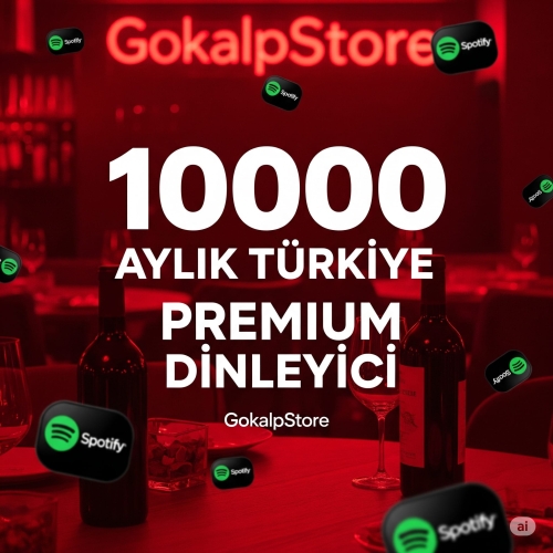  10.000 AYLIK TÜRK PREMİUM DİNLEYİCİ SPOTİFY