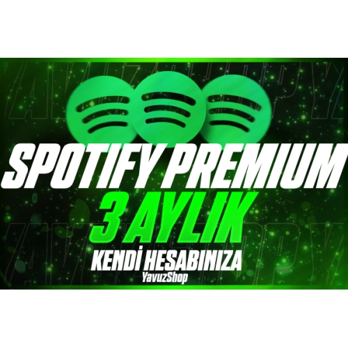  ⭐Kendi Hesabına  3 Aylık Spotify Premium Kod