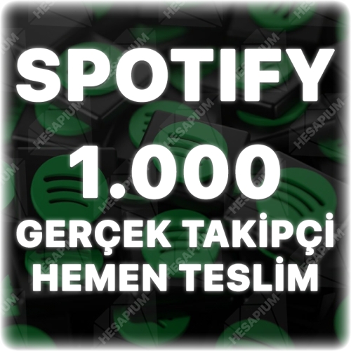  Spotify 1.000 Takipçi - Düşüş Yok