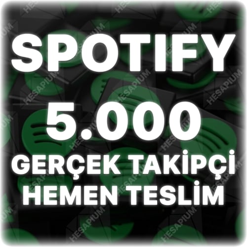  Spotify 5.000 Organik Takipçi - Algoritma Etkili