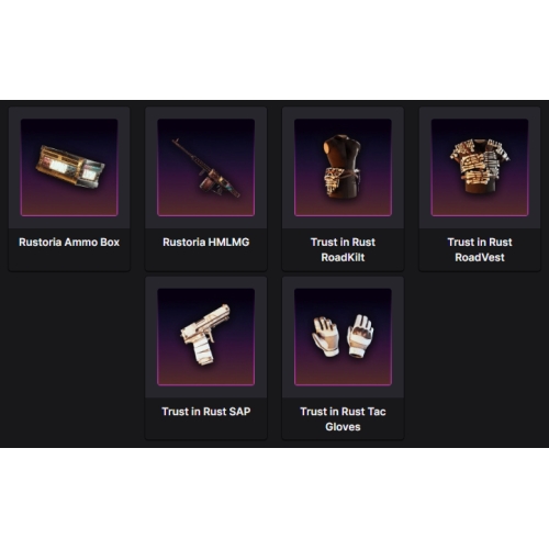 ⭐️RUST Round 46 Twitch Drop❤️6 Skin