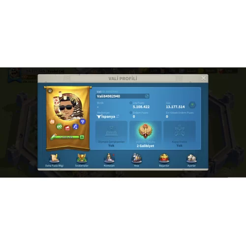  RİSE OF KİNGDOMS SATILIK HESAP